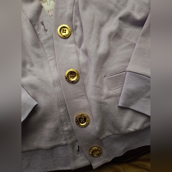 Care Tucker Lavender Cardigan Size Small - Picture 6 of 8